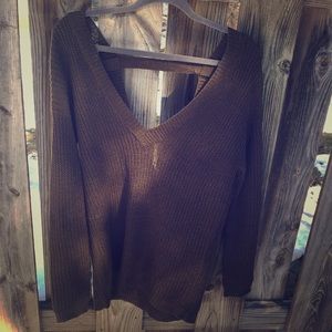 Deep V Sweater NWT